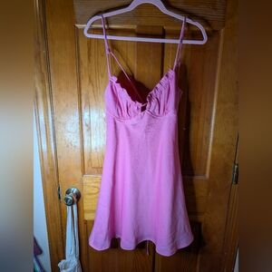 Hello Molly Vibrant Pink Dress